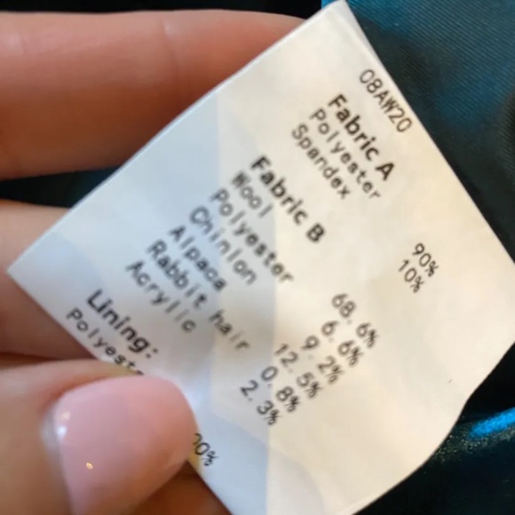 Jing Los Angeles velvet herringbone striped jacket size small - Picture 5 of 6